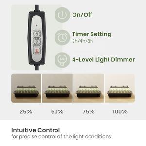 <span class=keywords><strong>Kit</strong></span> <span class=keywords><strong>de</strong></span> Inicio <span class=keywords><strong>de</strong></span> Cultivo HGS13-1CB <span class=keywords><strong>de</strong></span> 35 Celdas con Luces <span class=keywords><strong>de</strong></span> Cultivo, Bandeja <span class=keywords><strong>de</strong></span> Germinación Ajustable con Domo <span class=keywords><strong>de</strong></span> Humedad para Plantas <span class=keywords><strong>de</strong></span> Interior - Product Image 4