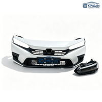Parachoques de segunda mano original de fábrica para Honda Civic de 11ª generación con kit de parachoques con rejilla, faros LED y alerón delantero.