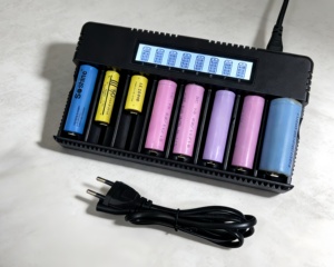 <span class=keywords><strong>Chargeur</strong></span> de <span class=keywords><strong>batterie</strong></span> intelligent à 8 emplacements pour batteries Li-ion 26650/18650 <span class=keywords><strong>NiMH</strong></span>/NiCd AA/AAA <span class=keywords><strong>avec</strong></span> écran LCD, charge rapide pour l'utilisation <span class=keywords><strong>avec</strong></span> un appareil photo - Product Image 5