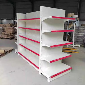 Usine Mur Gondole Estantes Metalicas Étagères Gondoles <span class=keywords><strong>Para</strong></span> Supermercados Supermarché Épiceries Équipement Rack - Product Image 2
