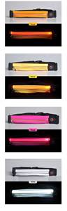 Ceinture lumineuse LED pour activités sportives en extérieur, avec chargement USB, sac de rangement lumineux pour téléphone, motif léopard, pour cyclisme, du fabricant - Product Image 6