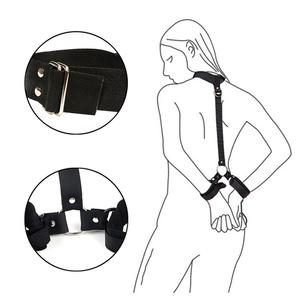 Juegos para adultos Juguetes sexuales eróticos para mujer Parejas Esclavo Cuello Esposas Nylon BDSM Bondage Restricciones Collar Fetiche Productos sexuales Gags - Product Image 2