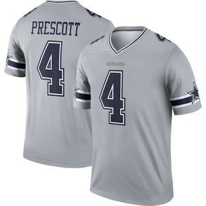 Vente en gros 4 # Dak Prescott Dallas Maillots de football cousus USA Football Jeu Sports VP Joueur limité Maillot inversé - Product Image 2