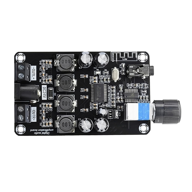 JYWD XH-A415 High-power Adjustable Audio Amplifier Board TPA3118D2 Supports BT 5.0 High-definition Dual 50W Black