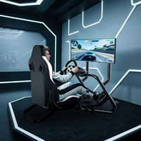 Cockpit Simulateur de Course G29 en Métal avec Siège de Course Réglable pour Jeux de Course Automobile Personnalisable Garantie 1 An Support Anglais