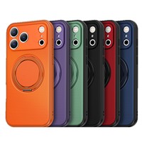 360 °   Coque de téléphone antichoc avec anneau magnétique rotatif pour iPhone 17 16 15 14 13 12 11 18 Pro Max Plus 17e 17Air