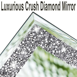 Trend WXM-1591 Standing Diamonds <b>Rectangle</b> Floor <b>Mirror</b> 3D Modern Luxury Full Body <b>Mirror</b> <b>Wall</b> Mounted Dressing <b>Mirror</b> LED - Product Image 5