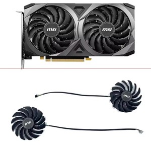 พัดลมวีดีโอการ์ด PLD10010S12HH 95มม. สำหรับ <span class=keywords><strong>MSI</strong></span> <span class=keywords><strong>GeForce</strong></span> <span class=keywords><strong>RTX</strong></span> 3070 3060 <span class=keywords><strong>3060Ti</strong></span> Ventus 2X OC RTX3060 RTX3070 RTX3060Ti GPU พัดลมระบายความร้อน - Product Image 1