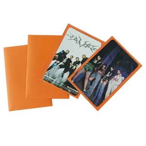 Fundas para Tarjetas Fotográficas de PP Naranja de 6 Pulgadas, Acabado Mate, Impresión por Transferencia de Calor, Estilo Moderno, Sin Cierre, para Tarjetas Fotográficas - Product Image 1