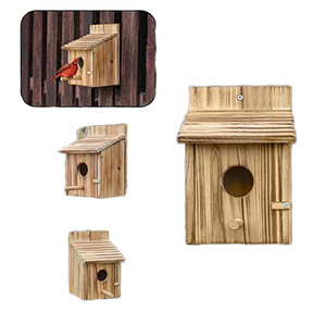 บ้านนกป่ากล่องบ้านนก2รูแขวนสำหรับบ้านนกกลางแจ้งบ้านนก - Product Image 4