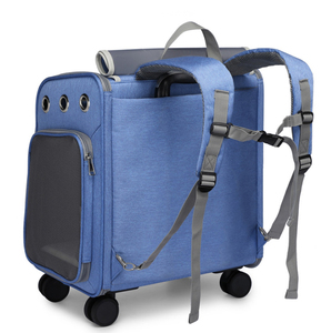 <span class=keywords><strong>Sac</strong></span> à <span class=keywords><strong>dos</strong></span> de transport <span class=keywords><strong>pour</strong></span> animal de compagnie, deux en un, confortable, respirant, roulettes amovibles, chariot <span class=keywords><strong>pour</strong></span> chat et <span class=keywords><strong>chien</strong></span>, de voyage - Product Image 1