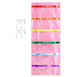 Wholesale <b>Fabric</b> Waterproofing Behind Door Hanging Bag Underwear Bra Wardrobe Week <b>Box</b> - Product Image 4