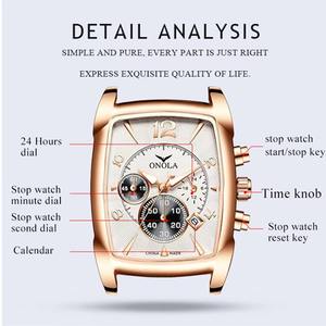 นาฬิกาผู้ชายหรูหราแบรนด์ OEM นาฬิกาควอตซ์หนังแฟชั่นเรียบง่ายกันน้ำนาฬิกาข้อมือผู้ชาย - Product Image 4