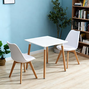 Table <span class=keywords><strong>de</strong></span> travail et <span class=keywords><strong>de</strong></span> salle à manger avec plateau en MDF imperméable, matériau <span class=keywords><strong>de</strong></span> panneau durable, <span class=keywords><strong>pieds</strong></span> en bois avec embouts <span class=keywords><strong>de</strong></span> protection, tables <span class=keywords><strong>de</strong></span> salle à manger - Product Image 2