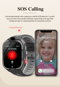 Voor Wonlex Kt35 2025 Kids Smart Watch Android Ip67 Waterdicht Met Gps Navigatie Simkaart Ondersteuning Hartslagmeter - Product Image 4