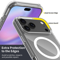 Housse anti-chute magnétique à haute transparence invisible pour iPhone 17 Pro Max et iPhone 16 Air étui pour téléphone portable