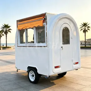 Remorque alimentaire standard européenne de 2,2 m, chariot de restauration pour glaces et café, camion de restauration mobile avec CE/COC - Product Image 1