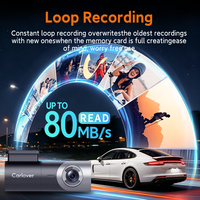Caméra embarquée Carlover 4K, caméra avant et arrière, caméra embarquée WiFi cachée 4K 2160P, caméra de tableau de bord pour véhicule, caméra embarquée pour voiture