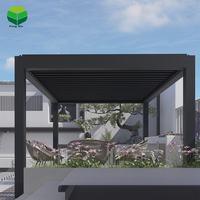 Auvent d'usine personnalisé persienne réglable motorisée Gazebo solaire persienne bioclimatique en aluminium persienne bioclimatique Pergola