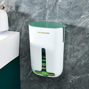 工厂定制超大<span class=keywords><strong>2</strong></span>合1塑料食品袋支架分配器壁挂支架 - Product Image 4