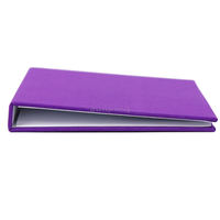 Carpeta de Presentación A4 Personalizable con Cubierta de Tela de Lino, Impresión de Carpeta de 2 Bolsillos con Logotipo