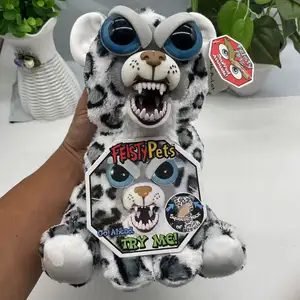 Sıcak satış dolması hayvan oyuncaklar çirkin Feist evcil peluş oyuncaklar vahşi hayvanlar Safari hayvan dolması Plushise çocuklar için