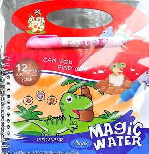 Livre d'images d'eau Magic Doodle personnalisé pour enfants Jouet à reliure en spirale Livres de dessin Impression offset Livre d'eau magique en papier d'art - Product Image 1