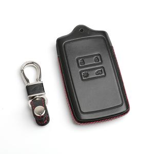 Étui de protection en cuir pour clé de voiture <span class=keywords><strong>Renault</strong></span> Megane 4 Talisman Espace 5 Kadjar <span class=keywords><strong>Zoe</strong></span> 2 Koleos Captur, étui pour clé intelligente - Product Image 1