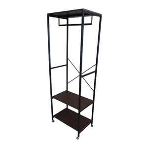 Étagère de rangement en fer multicouche pour salon et chambre à coucher - Étagère à livres pour les espaces restreints, support à fleurs, porte-manteau, moderne, autoportante, d'angle - Product Image 2