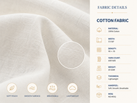 Tissu en coton léger 65 g/m² imprimé numériquement personnalisé, motif citrouille fantôme d'Halloween mignon, idéal pour les vêtements pour enfants et les loisirs créatifs
