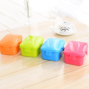 Candy Colored Bento Box Rectangle PP Plastic Microwave Safe Lunch Box Sealed Food <b>Storage</b> <b>Container</b> - Product Image 3