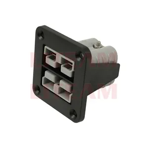 Conector de doble Polo de 50a para carretilla elevadora, Panel de salida de alimentación, soporte de montaje empotrado para dos conectores de 50a 600v, suministro directo de fábrica