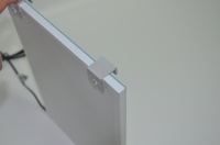 Layar lampu latar LED gradien lampu latar belakang akuarium seri RGB ultra-tipis untuk Panel akuarium tanpa bingkai