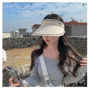 Sun Uv Protection Visor Wide Brim Clip on Pool <b>Hat</b> Summer Beach Cap Adjustable Packable Sport Visors Tennis Golf Gift - Product Image 2