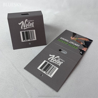 Étiquette en papier personnalisée pour emballage de chaussettes pliées, étiquette de chaussettes avec crochet en plastique, étiquette suspendue en papier pour chaussettes