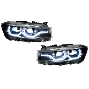 Für BMW 3er GT F34 2013-2020 Bi-LED Projektor-Scheinwerfer Upgrade 5er-Serie Design Blauer Laser-Rahmen Vordere Lampeneinheit - Product Image 1