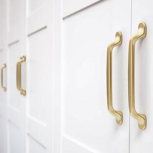 Multi Size Aluminum Alloy 96mm 128mm 192mm Matte <strong>Gold</strong> <strong>Drawer</strong> <strong>Pulls</strong> and Knobs Cabinet Handles for Custom Furniture Hardware - Product Image 5