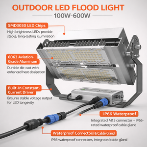 야외 LED 투광등 100W-600W 150lm/W 경기장 스포츠 코트 조명등 3000K-7000K 스포츠 조명 - Product Image 5