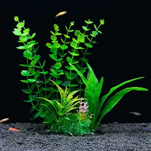 <span class=keywords><strong>Aquarium</strong></span> aménagement paysager en plastique plantes aquatiques simulation d'<span class=keywords><strong>aquarium</strong></span> plantes aquatiques micro paysage décoration ornements aquati - Product Image 6