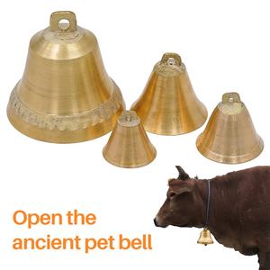 Campanas <span class=keywords><strong>de</strong></span> <span class=keywords><strong>Pastoreo</strong></span> para Ganado Vacuno, Caballos, Ovejas y Perros, Material <span class=keywords><strong>de</strong></span> Cobre, Sonido Nítido, Antipérdida, Campanas Antiguas para el Cuello <span class=keywords><strong>de</strong></span> las Vacas - Product Image 2