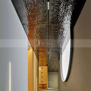 LL343 SS 304 316 <b>Mirror</b> Silver Gold Big Pattern Water Ripple Stainless Steel <b>Sheet</b> for Ceiling Wall Cladding Decoration - Product Image 3