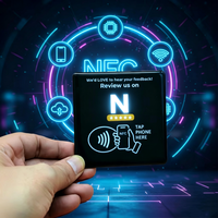 Carte NFC personnalisée avec code QR, impression de puce NFC de taille personnalisée, étanche, compatible RFID, carte de visite intelligente pour le partage sur les réseaux sociaux