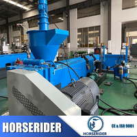 Horserider film plastique extrudeuse granulateur machine de granulation pour pp pe pvc pet
