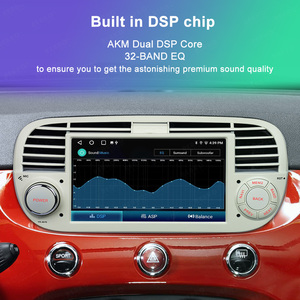 Autoradio Multimediale 7'' 2+32GB con Carplay, Android Auto, DSP, Wifi, GPS, Radio FM per <span class=keywords><strong>Fiat</strong></span> 500 2007-2015, Bianco - Product Image 5