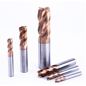 Fraise CNC à 4 cannelures en carbure monobloc HRC55-65 avec revêtement <span class=keywords><strong>Altin</strong></span> Support ODM et OEM personnalisable pour machine de découpe - Product Image 1