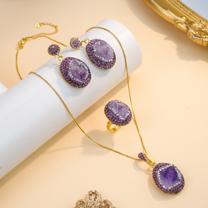 Collar de Aguamarina Natural con Colgante de Piedra, Cristal Azul como el Hielo con Detalles de Perla, Elegancia Minimalista para Mujer - Product Image 5