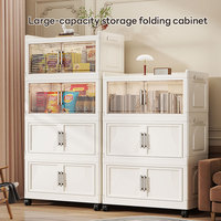 Organiseur de tiroir en plastique transparent à prix d'usine, rangement pour articles divers ménagers, organisateurs de placard pliables pour armoire