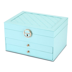 Bolsa de <span class=keywords><strong>Maquillaje</strong></span> Plegable de PU de Alta Gama, Caja de Joyería con Cerradura, Gran Capacidad, Multifuncional, con Logotipo Personalizado para Mujer - Product Image 5