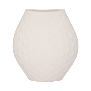 Vaso in Porcellana Texturizzata, Vaso Moderno Stampato in 3D per Soggiorno e Arredamento Casa - Product Image 1