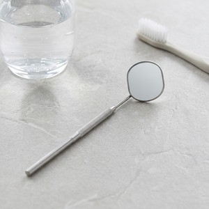 Miroir de maquillage ovale personnalisé en acier inoxydable, grossissement 3X, finition chromée, simple face - Product Image 2